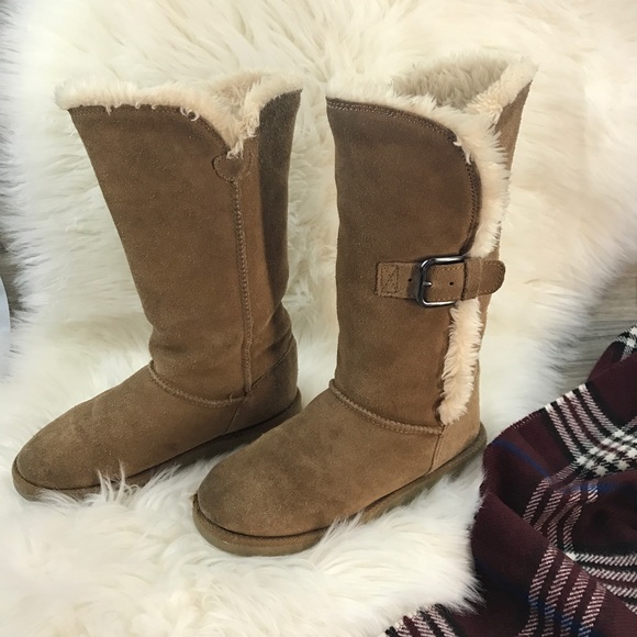 Xhiliration Ugg type fur boots size 5/6 - Picture 2 of 3